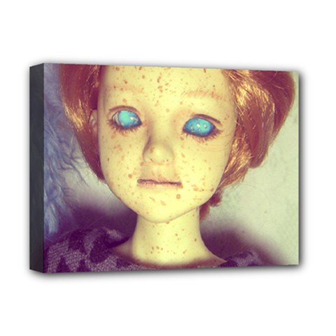 Freckley Boy Deluxe Canvas 16  X 12   by snowwhitegirl