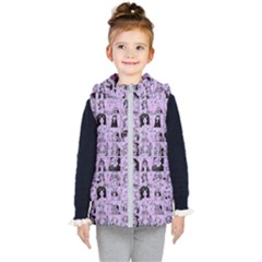 Lilac Yearbok Kid s Hooded Puffer Vest by snowwhitegirl