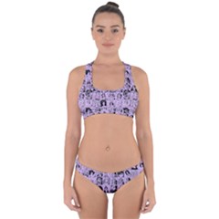 Lilac Yearbok Cross Back Hipster Bikini Set by snowwhitegirl