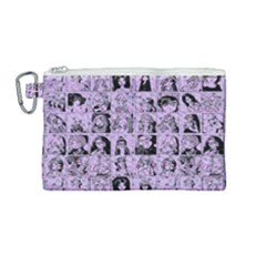 Lilac Yearbok Canvas Cosmetic Bag (medium) by snowwhitegirl