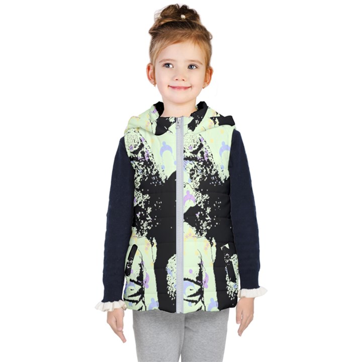 Mint Wall Kid s Hooded Puffer Vest