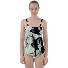 Mint Wall Twist Front Tankini Set by snowwhitegirl