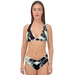 Mint Wall Double Strap Halter Bikini Set