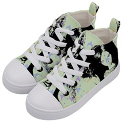 Mint Wall Kid s Mid-top Canvas Sneakers by snowwhitegirl