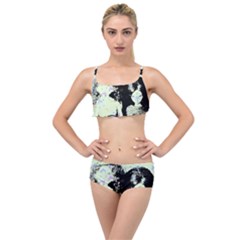 Mint Wall Layered Top Bikini Set