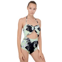 Mint Wall Scallop Top Cut Out Swimsuit