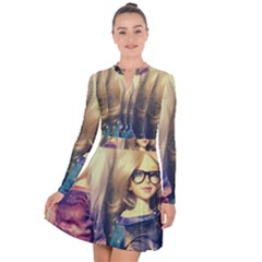 Galaxy Gals Long Sleeve Panel Dress