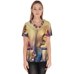 Galaxy Gals Scrub Top by snowwhitegirl