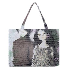 Dolls Stained  Glass Zipper Medium Tote Bag by snowwhitegirl