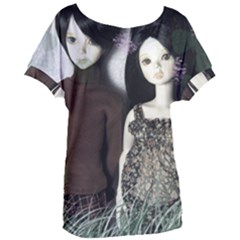 Dolls In The Grass Women s Oversized Tee by snowwhitegirl