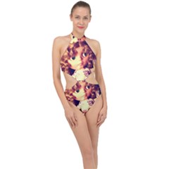 Strike A Pose Halter Side Cut Swimsuit