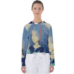 Blue Hair Boy Women s Slouchy Sweat