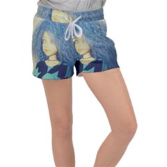 Blue Hair Boy Women s Velour Lounge Shorts