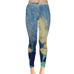 Blue Hair Boy Inside Out Leggings