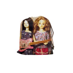 Playing The Guitar Drawstring Pouch (medium) by snowwhitegirl