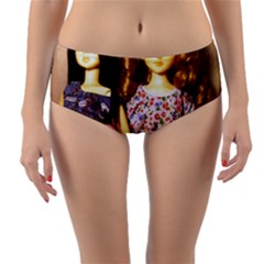 Playing The Guitar Reversible Mid-waist Bikini Bottoms by snowwhitegirl