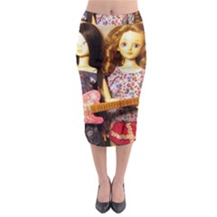 Playing The Guitar Midi Pencil Skirt by snowwhitegirl