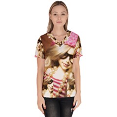 Cover Girl Scrub Top by snowwhitegirl