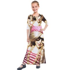 Cover Girl Kids  Quarter Sleeve Maxi Dress