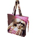 Cover Girl Drawstring Tote Bag View1