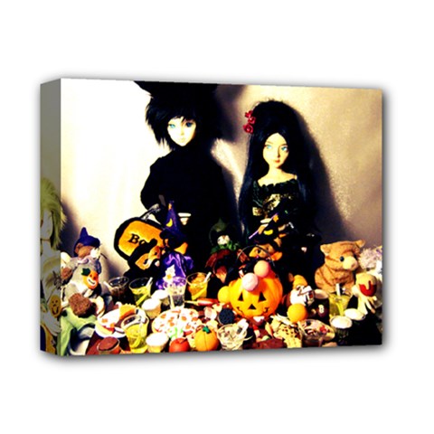 Old Halloween Photo Deluxe Canvas 14  X 11  by snowwhitegirl