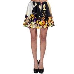 Old Halloween Photo Skater Skirt by snowwhitegirl