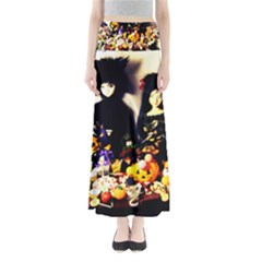 Old Halloween Photo Full Length Maxi Skirt by snowwhitegirl