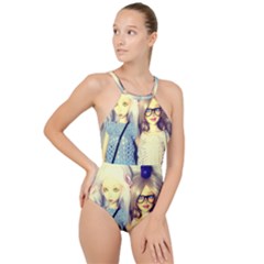  High Neck One Piece Swimsuit