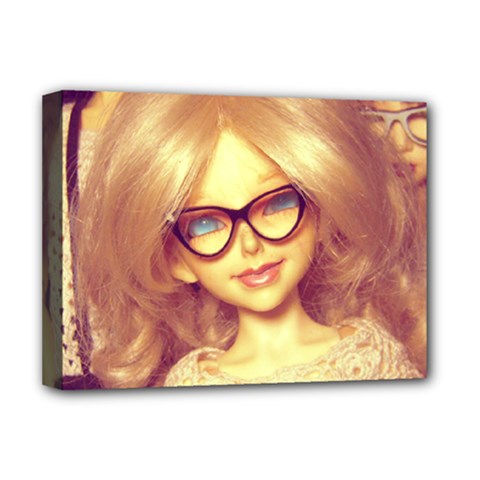 Girls With Glasses Deluxe Canvas 16  X 12   by snowwhitegirl