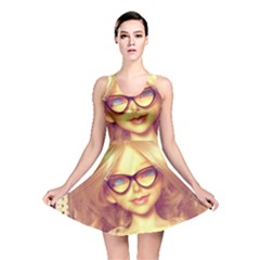 Girls With Glasses Reversible Skater Dress by snowwhitegirl