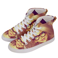 Girls With Glasses Men s Hi-top Skate Sneakers by snowwhitegirl