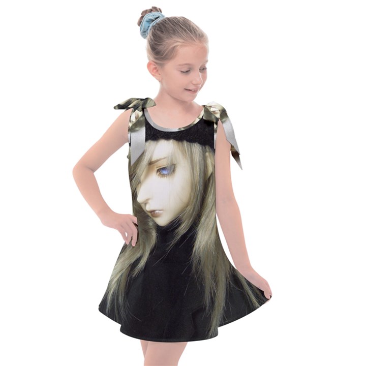 Black Angel Kids  Tie Up Tunic Dress