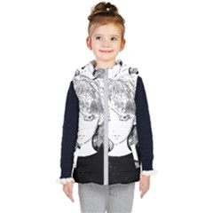 Girl Kid s Hooded Puffer Vest by snowwhitegirl