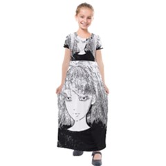 Girl Kids  Short Sleeve Maxi Dress