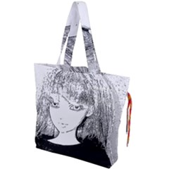 Girl Drawstring Tote Bag