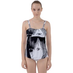 Boy Twist Front Tankini Set by snowwhitegirl