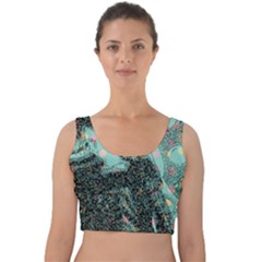 Grainy Angelica Velvet Crop Top