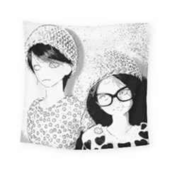 Twins Square Tapestry (small) by snowwhitegirl