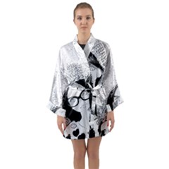 Twins Long Sleeve Kimono Robe by snowwhitegirl