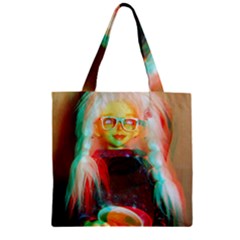 Eating Lunch 3d Zipper Grocery Tote Bag by snowwhitegirl