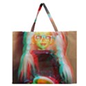 Eating Lunch 3d Zipper Large Tote Bag View1