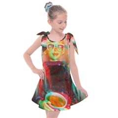 Eating Lunch 3d Kids  Tie Up Tunic Dress