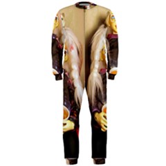 Eating Lunch Onepiece Jumpsuit (men)  by snowwhitegirl