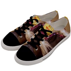 Eating Lunch Men s Low Top Canvas Sneakers by snowwhitegirl