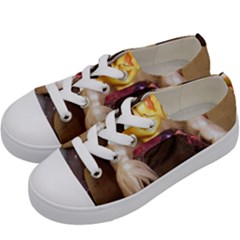 Eating Lunch Kids  Low Top Canvas Sneakers by snowwhitegirl