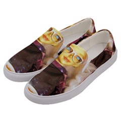 Eating Lunch Men s Canvas Slip Ons by snowwhitegirl