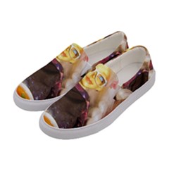 Eating Lunch Women s Canvas Slip Ons by snowwhitegirl