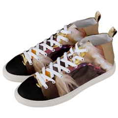 Eating Lunch Men s Mid-top Canvas Sneakers by snowwhitegirl