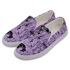 Lilac Yearbook 1 Men s Canvas Slip Ons by snowwhitegirl