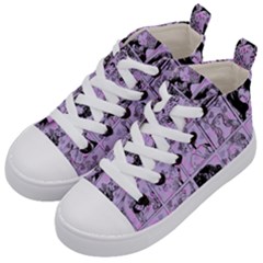 Lilac Yearbook 1 Kid s Mid-top Canvas Sneakers by snowwhitegirl